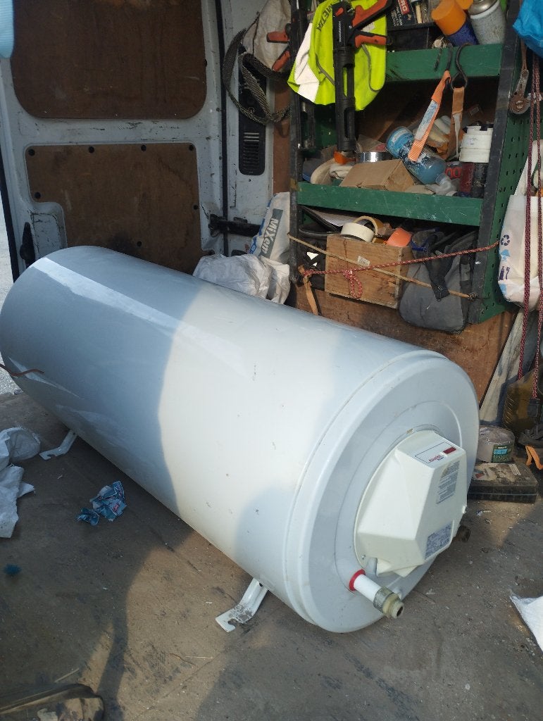 Boiler 150 L, elektrisch, Doe-het-zelf en Bouw, Chauffageketels en Boilers, Ophalen, Gebruikt, 100 liter of meer, Boiler