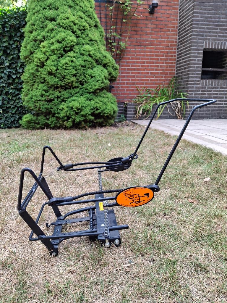 Bagagedrager fietsstoel voor autostoel (~ maxi-cosi) - baby, Fietsen en Brommers, Achterzitje, Zo goed als nieuw, Steco, Ophalen
