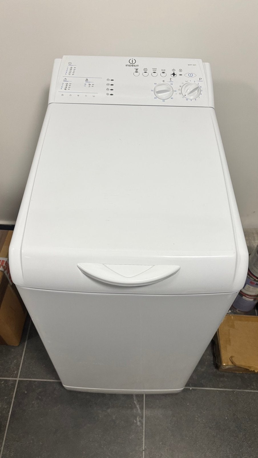 Lave-linge indesit top 5 kg, Enlèvement, Comme neuf