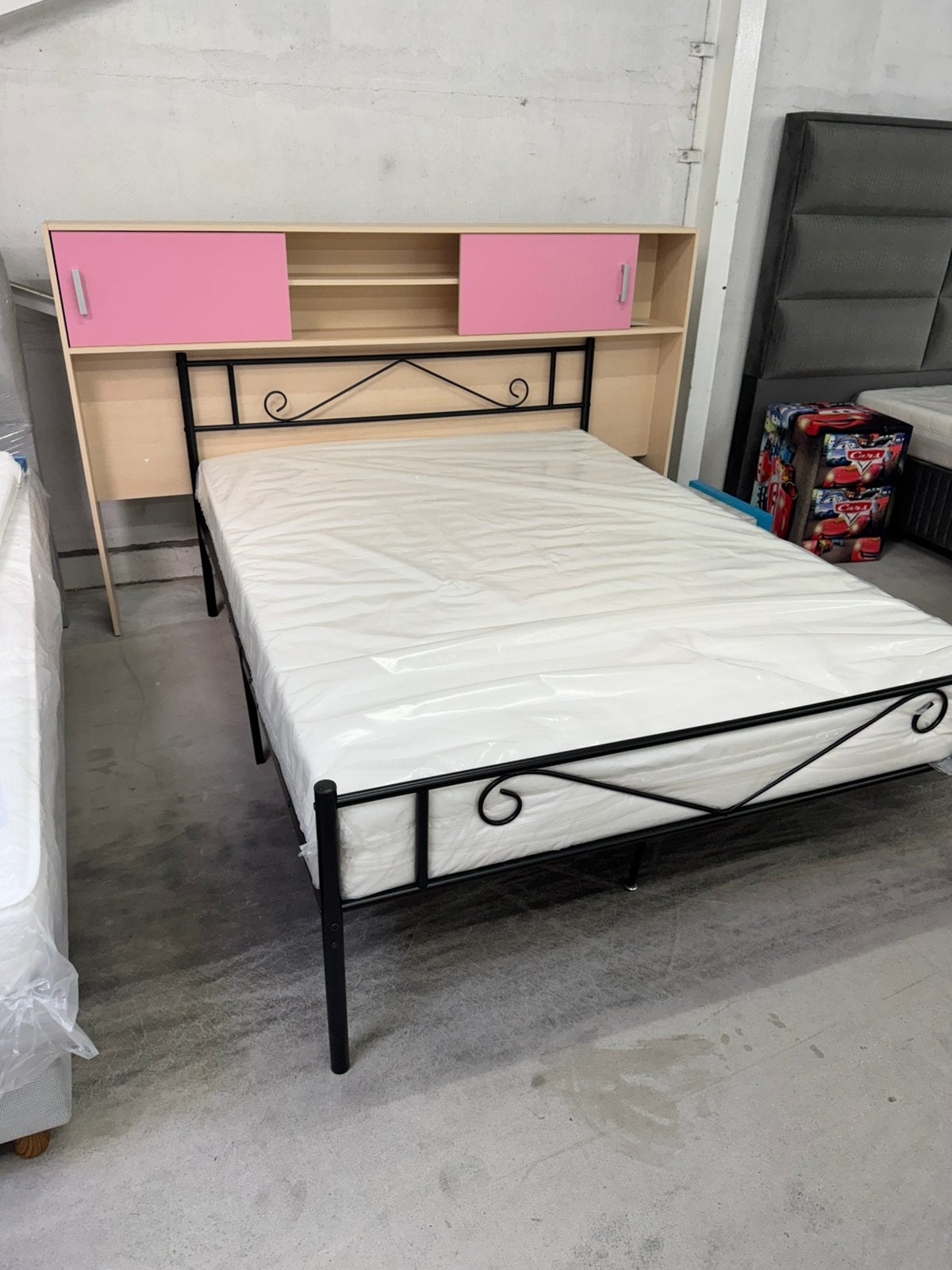 Metalen bed 140x200 zwart | Met of zonder matras, Maison & Meubles, Neuf, 140 cm, Enlèvement, Moins de 160 cm