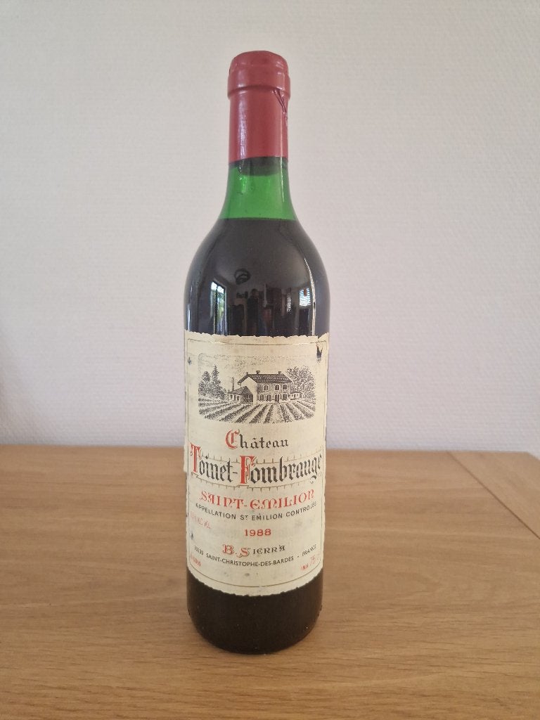 Château Toinet Fombrauge - 1988 - Saint Emilion - 75 cl, Collections, Vins, Neuf, Enlèvement ou Envoi, Pleine, Vin rouge