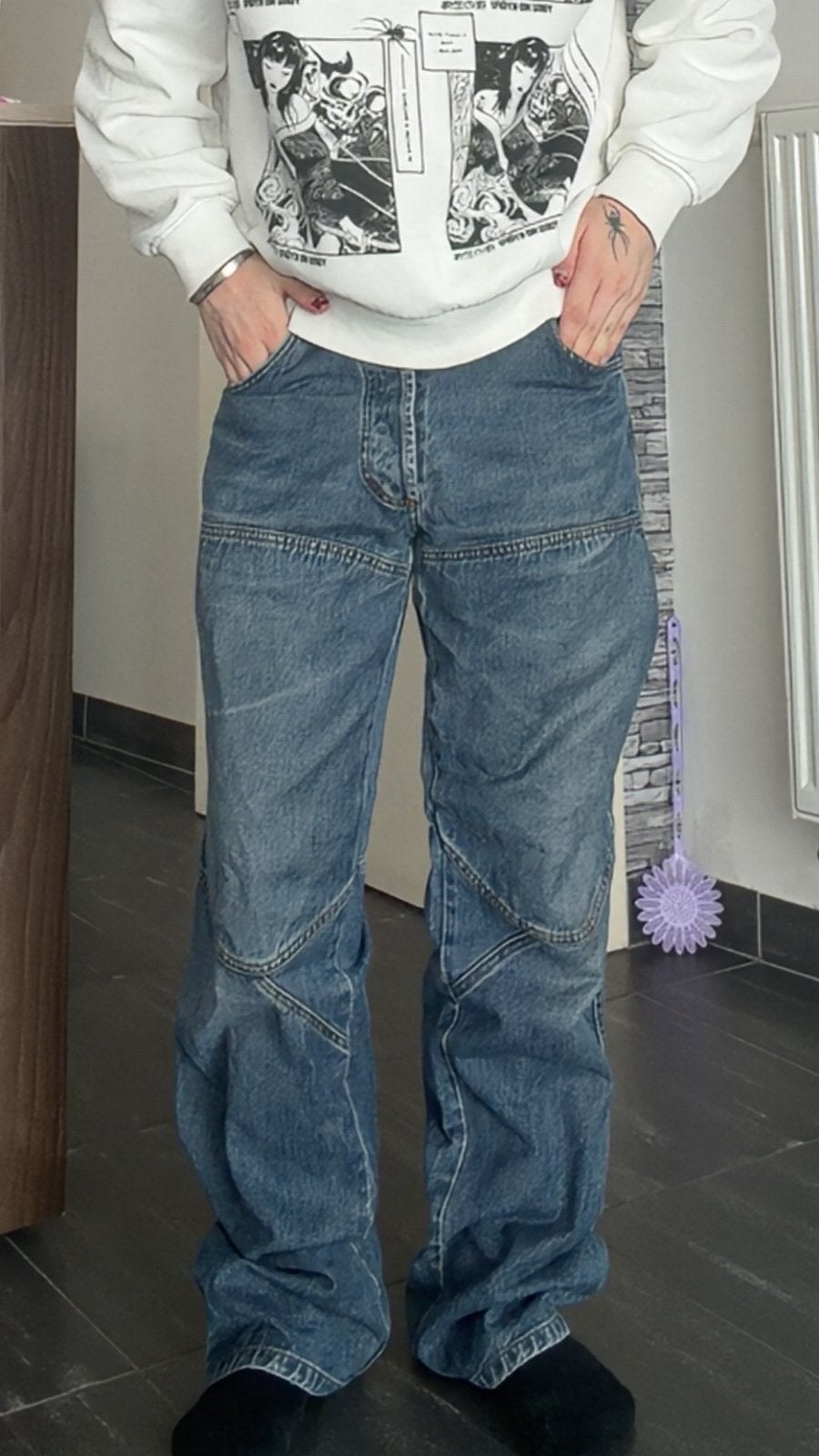 Jeans broek, Kleding | Heren, Spijkerbroeken en Jeans, Verzenden, Zo goed als nieuw, Blauw, W32 (confectie 46) of kleiner