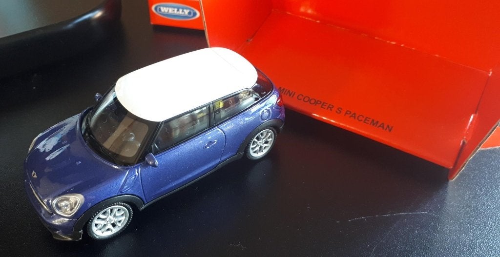 Modèles Welly 1:43 Nex - Mini Cooper S Paceman - bleu, Envoi, Neuf, Voiture