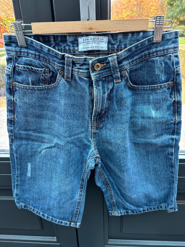 Springfield Jeans short W28, Kleding | Heren, Spijkerbroeken en Jeans, Ophalen of Verzenden, Zo goed als nieuw