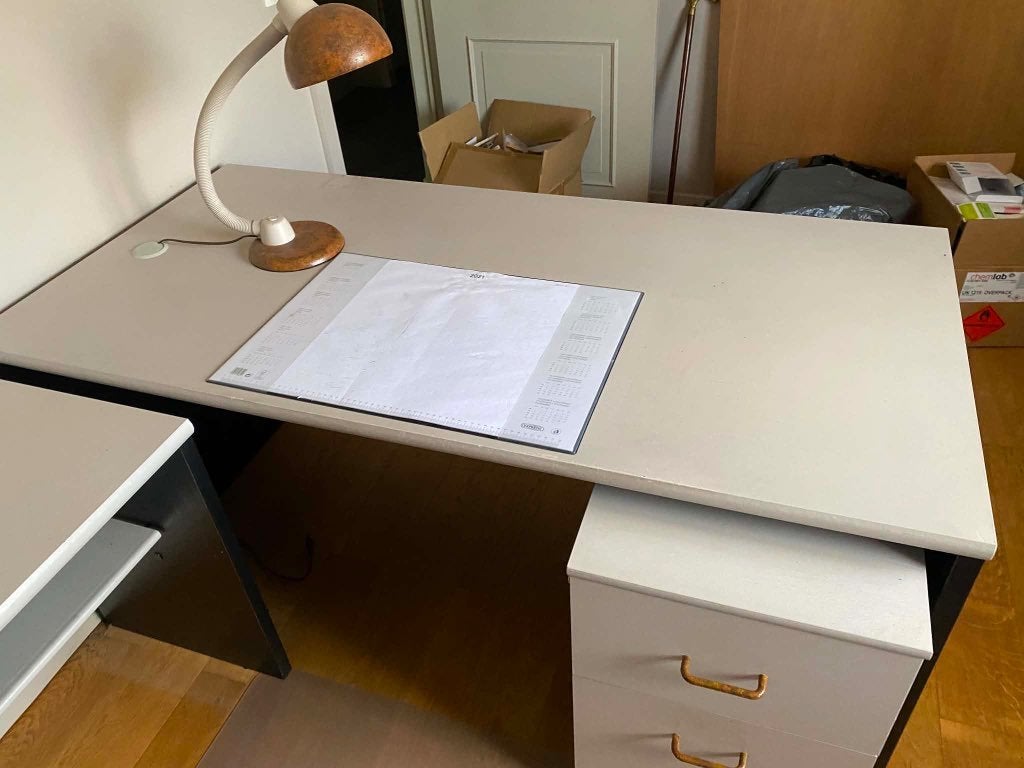 Bureaulamp, Huis en Inrichting, Lampen | Tafellampen, Bureaulamp, Gebruikt, Vintage, Metaal