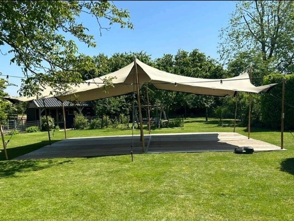 Stretchtent 6x10m, Ophalen