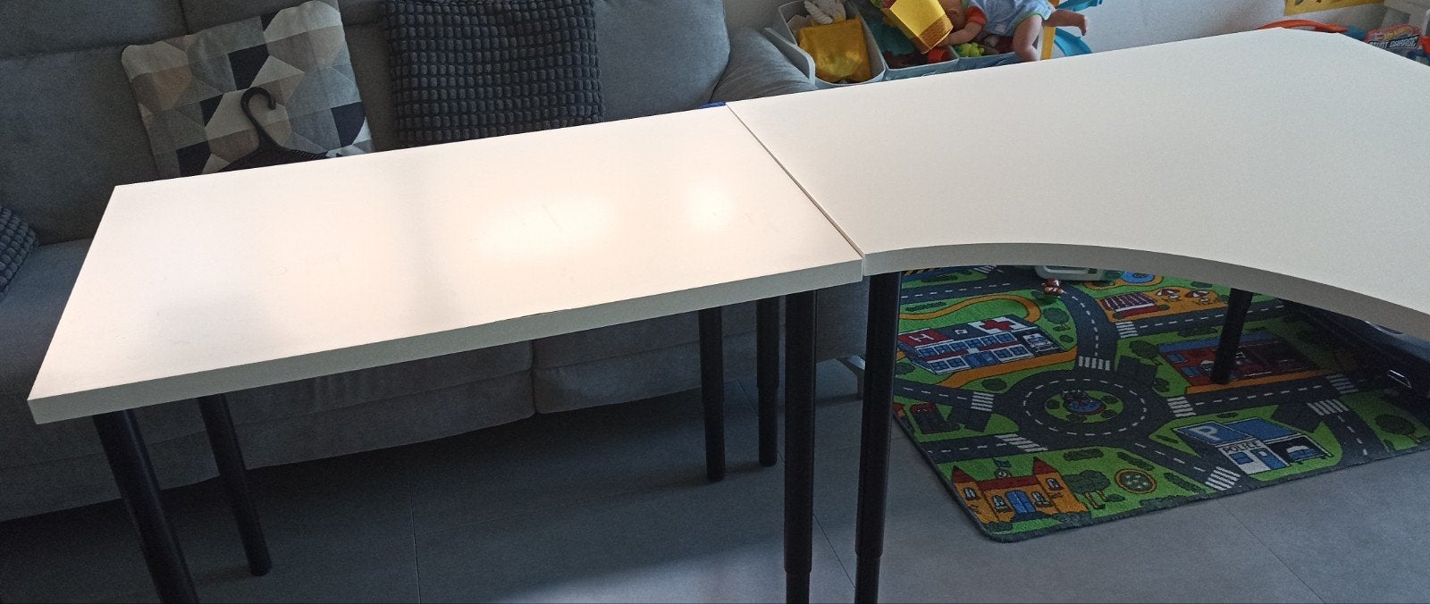 bureau linnmon/olov ikea, Huis en Inrichting, Ophalen, IKEA, Wit, Hoekbureau