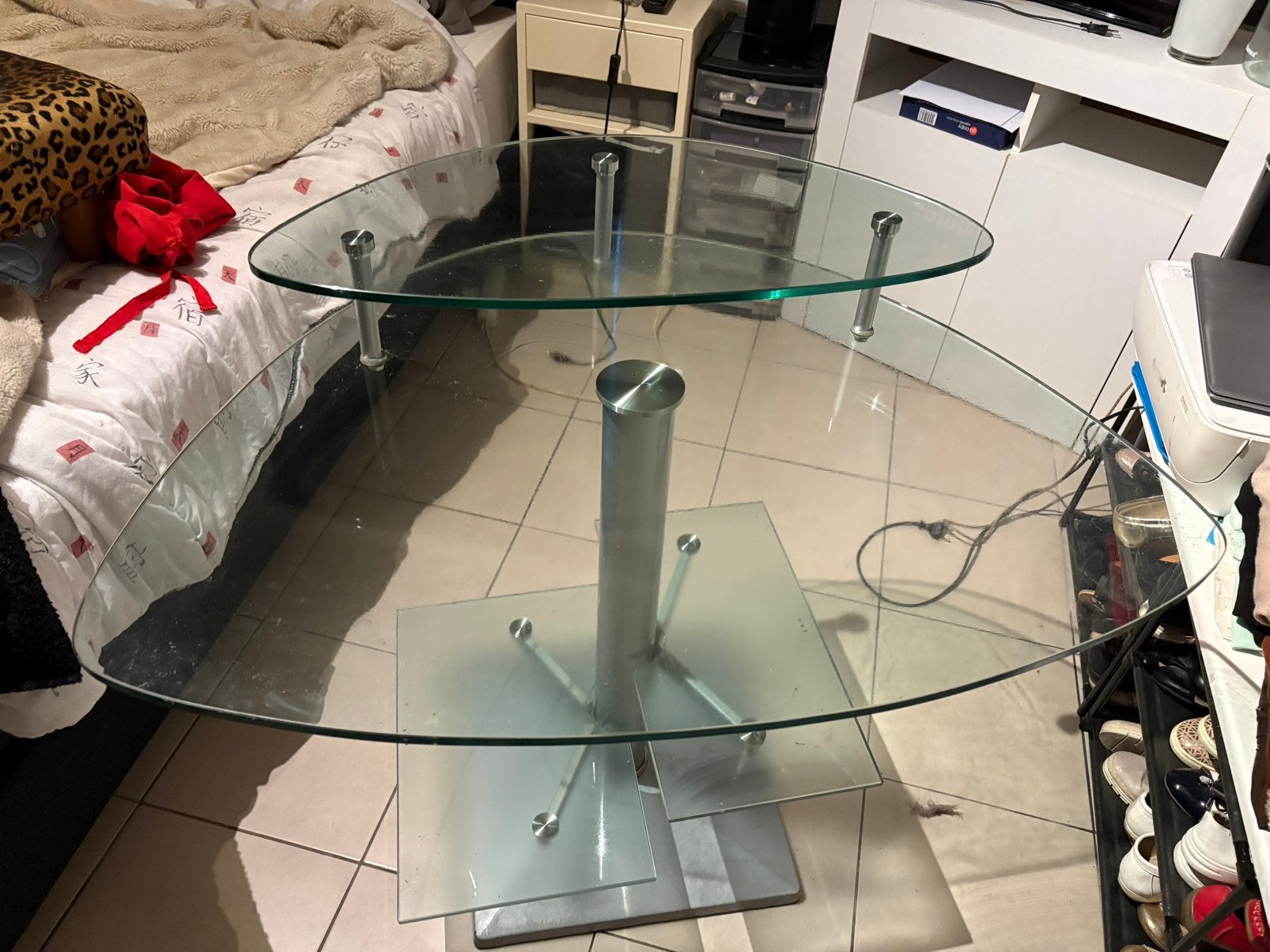 Bureau in glas, Enlèvement, Comme neuf, Verre