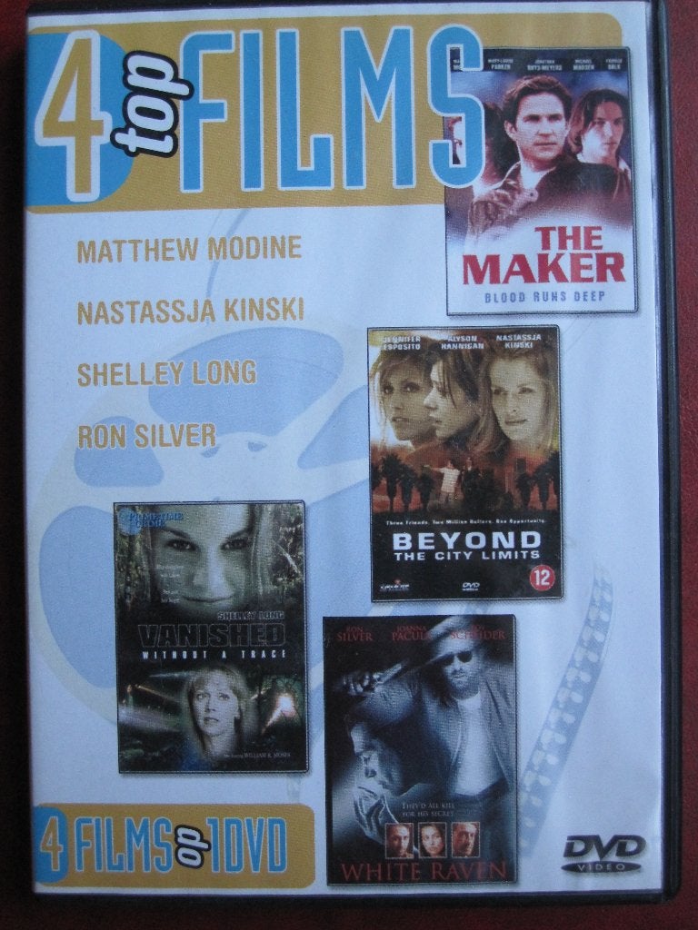 4 Top Films (4 films op 1 DVD), Cd's en Dvd's, Vanaf 16 jaar, Ophalen of Verzenden, Zo goed als nieuw, Actie