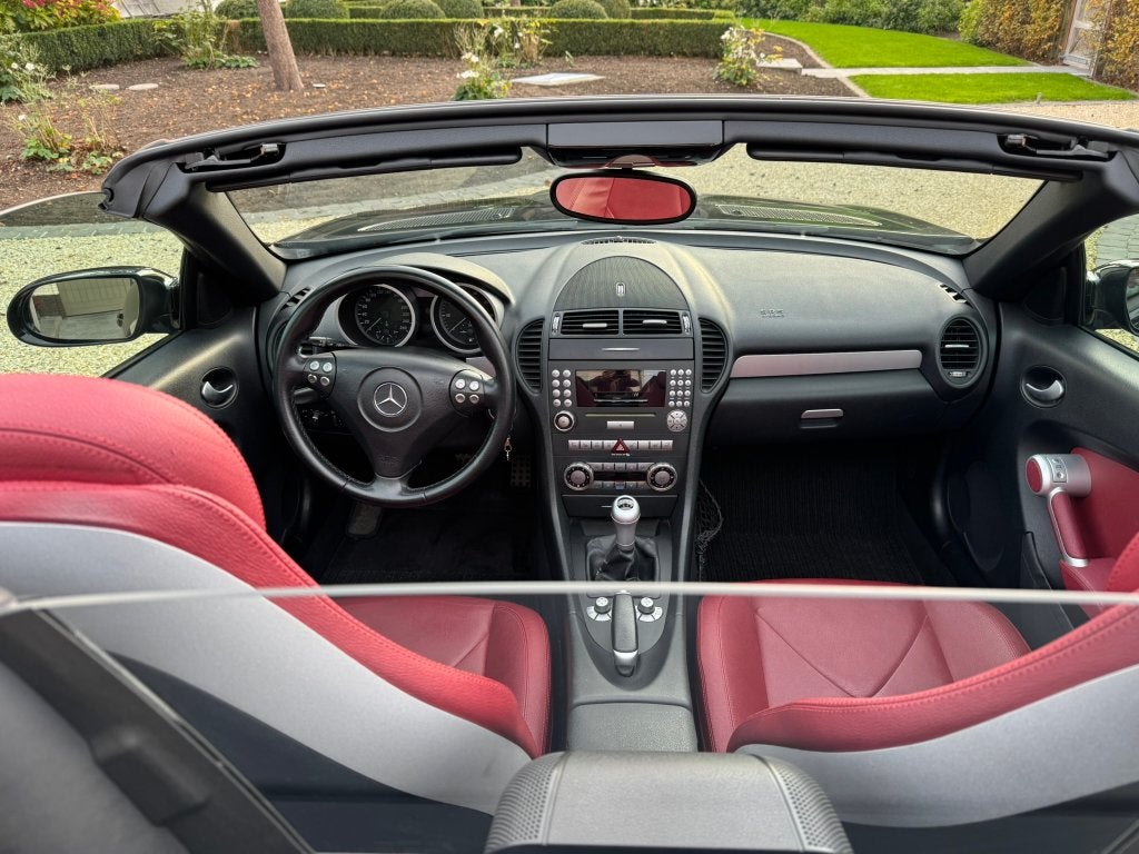 Cabrio Mercedes CLK200KOMP, Auto's, Cabriolet, Zwart, Overige kleuren, Handgeschakeld