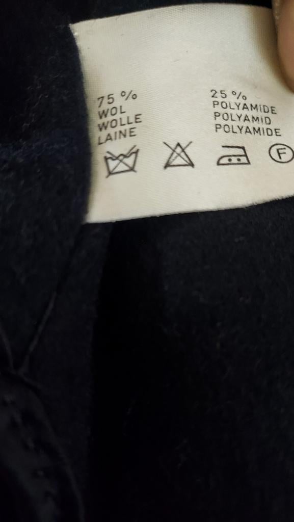 Manteau hiver alpaga et laine, Nieuw, Zwart