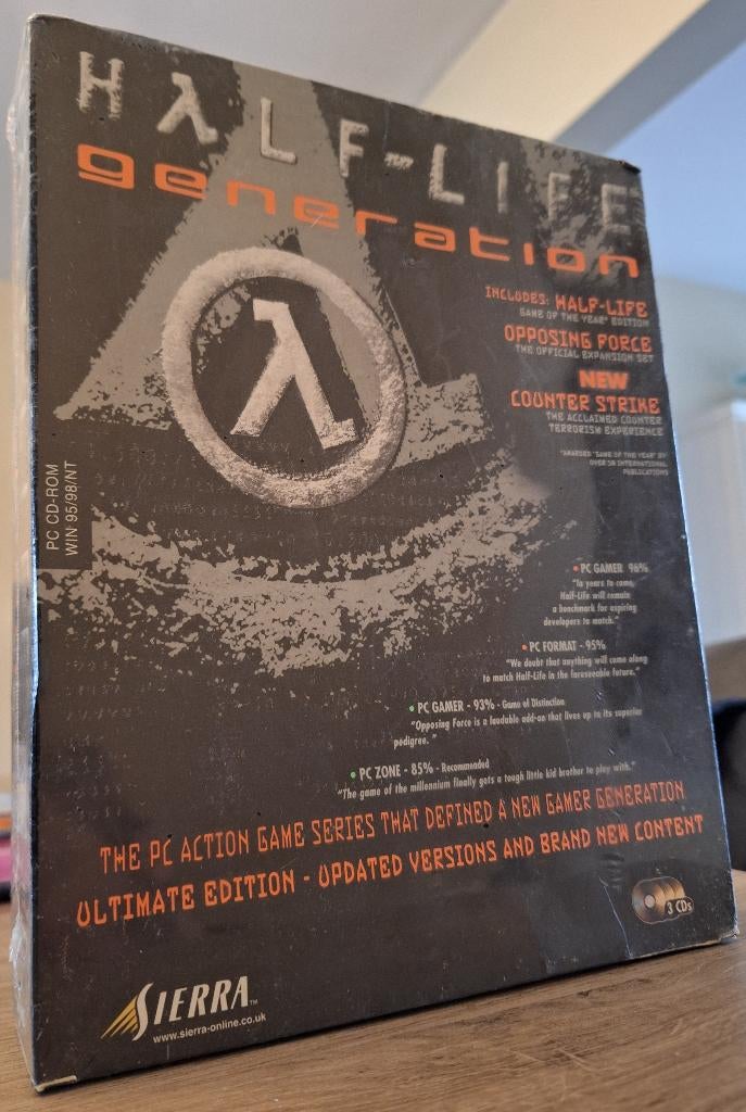 Grand boîtier PC Half-Life Generation scellé en usine Sierra, Consoles de jeu & Jeux vidéo, Jeux | PC, Neuf, Aventure et Action