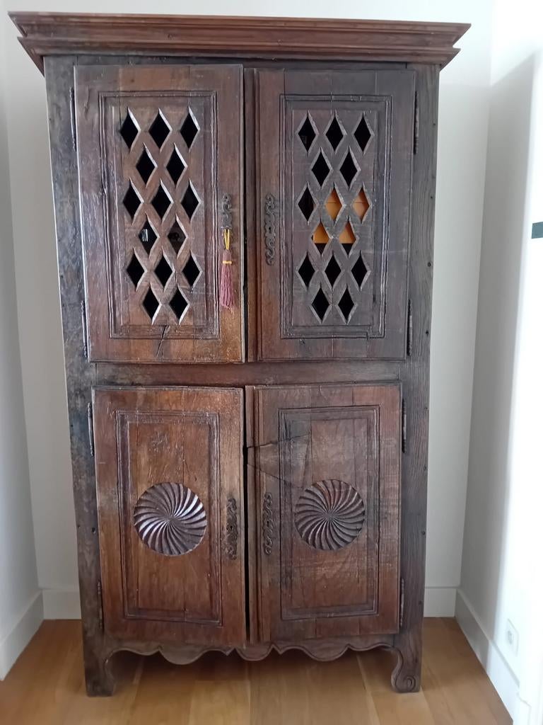 Armoire en bois massif style Moucharabieh, Enlèvement, Avec porte(s)