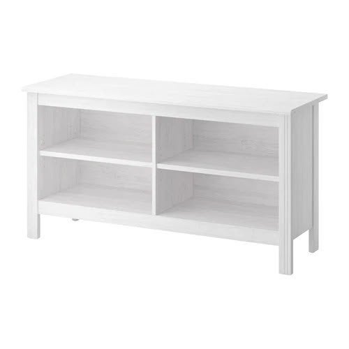 IKEA BRUSALI tv-bank – wit, Maison & Meubles, Enlèvement ou Envoi, Comme neuf