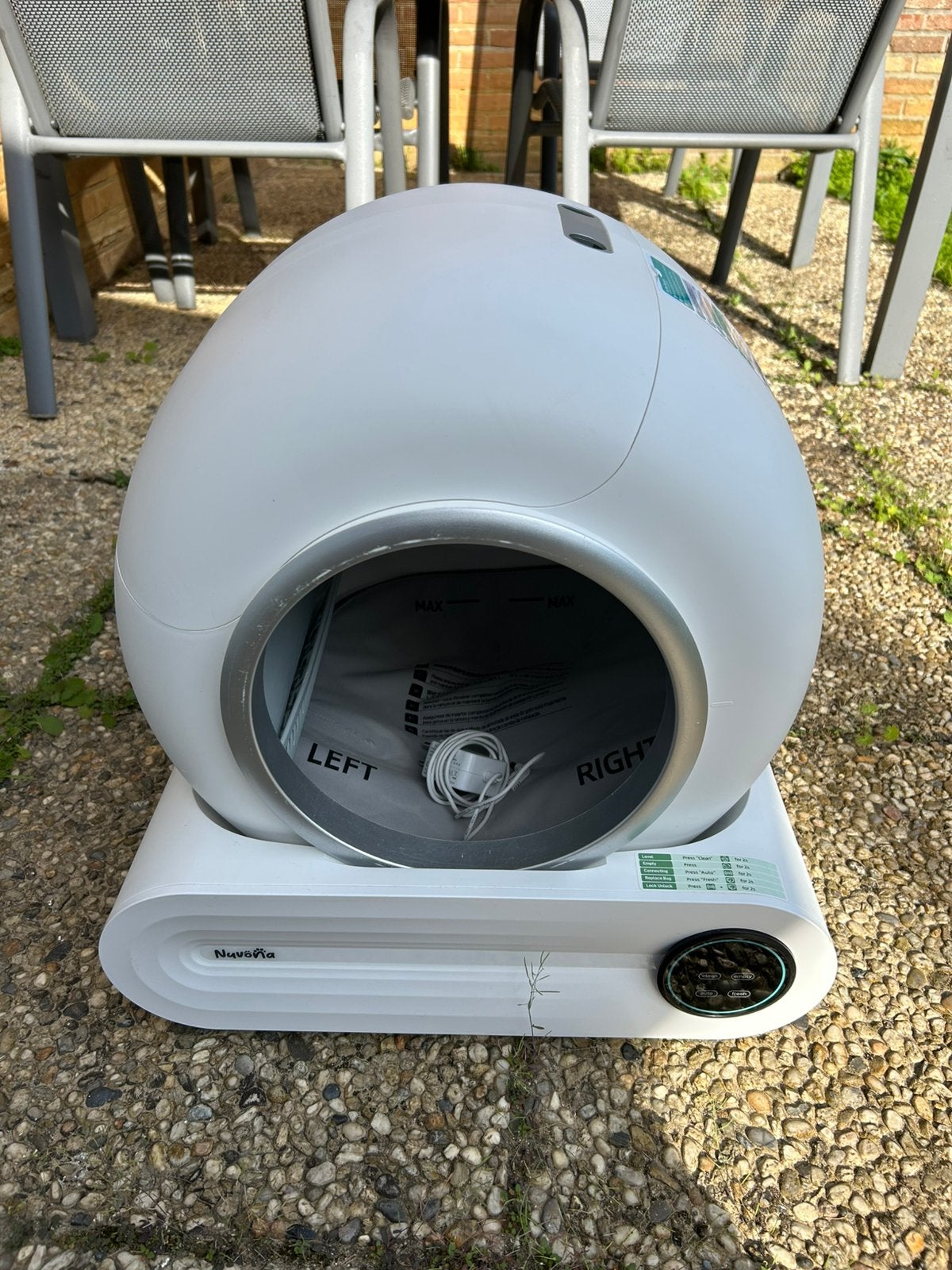 Automatische kattenbak Nuvona, Dieren en Toebehoren, Ophalen, Zelfreinigend, Zo goed als nieuw, Gesloten