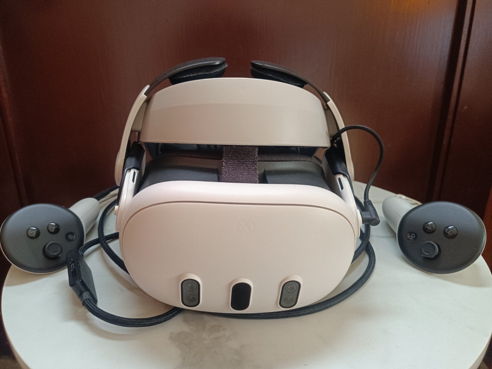 Meta Quest 3 + manettes // Bobovr // câble Usb, Enlèvement, Utilisé, Lunettes VR, PC
