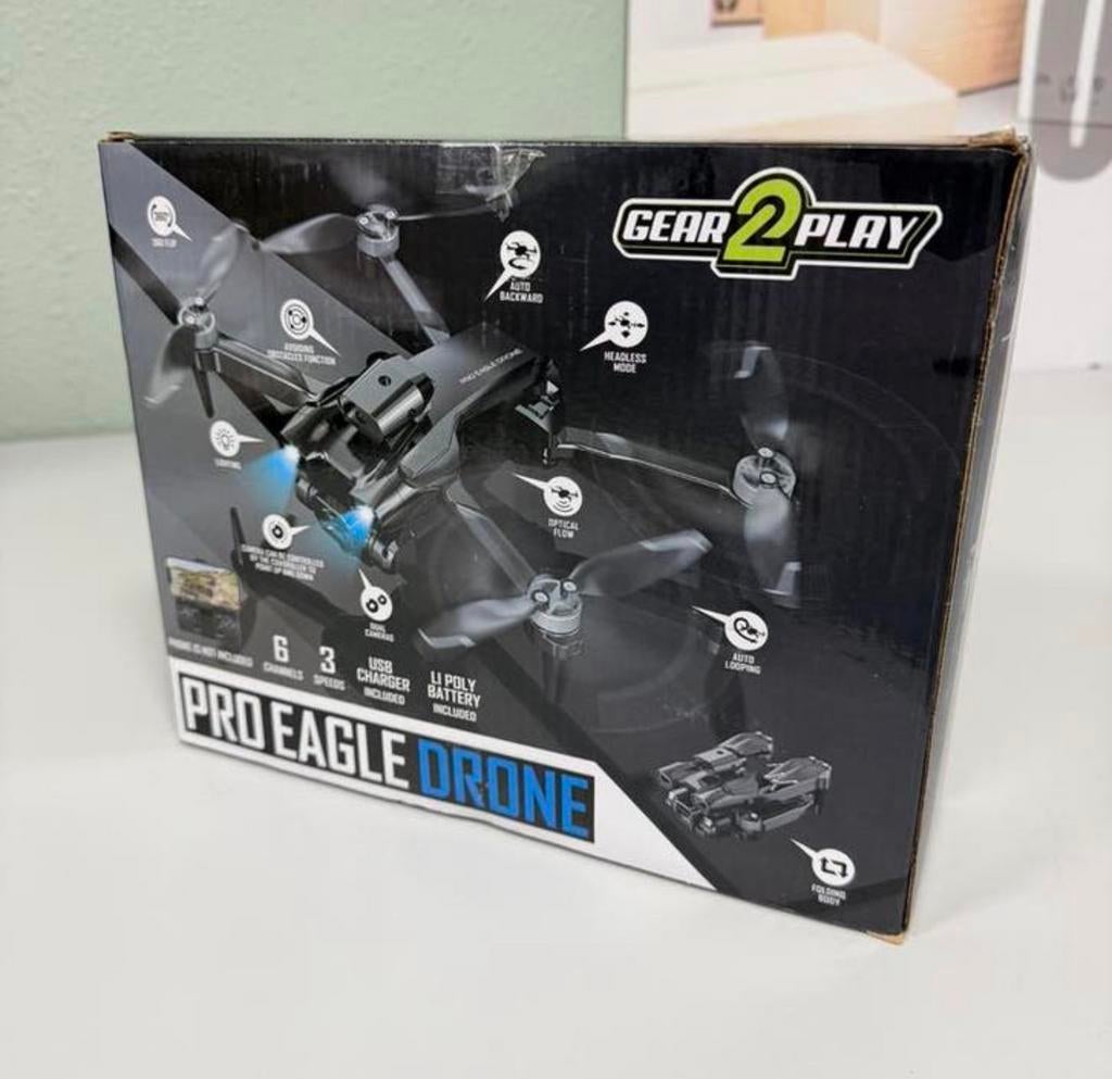 Gear2play Pro Eagle RC bestuurbare Drone Soar wifi 2x camera, Return to Home, Cameradrone, Nieuw, Ophalen of Verzenden