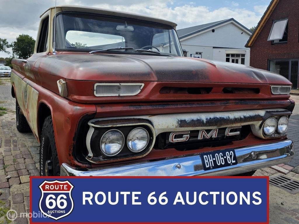 GMC 1500 | 1966 | Route 66 Auctions, Achat, Entreprise, Boîte manuelle, Autre carrosserie