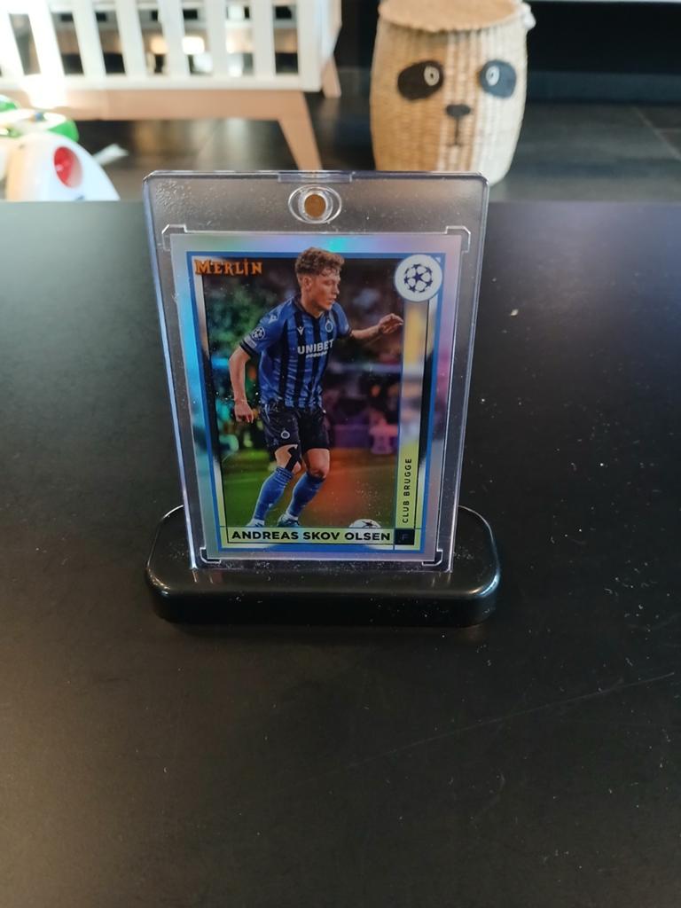 Skov Olsen Club Brugge panini kaart in mooie houder, Ophalen of Verzenden