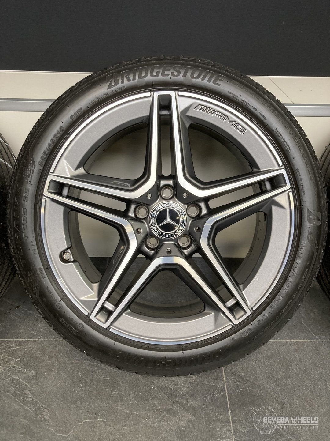 18” originele Mercedes A W177 AMG velgen + banden 5x112 A177, Pneus et Jantes, Véhicule de tourisme, Pneus été, -