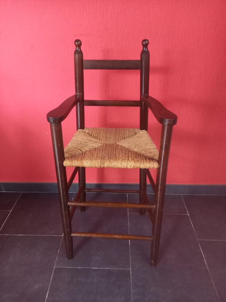 Vintage houten kinderstoeltje, Ophalen