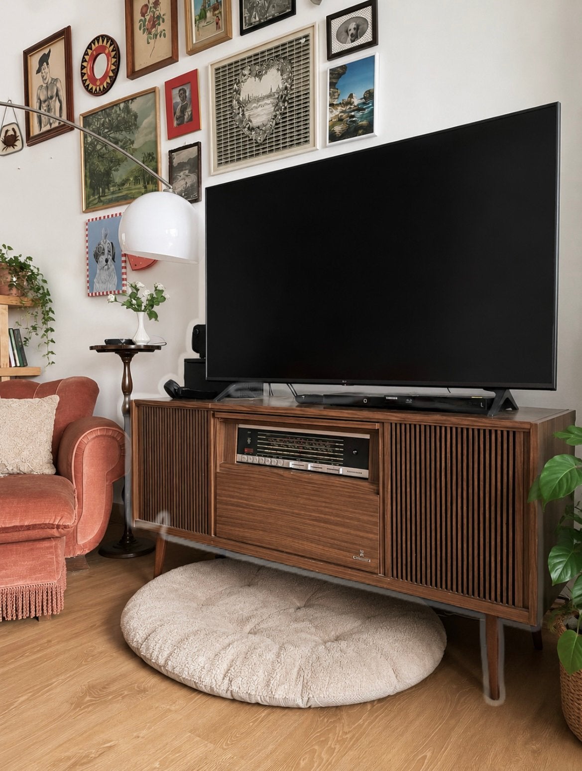 Grundig platenspeler vintage gebruikt als tv meubel, Enlèvement, Utilisé