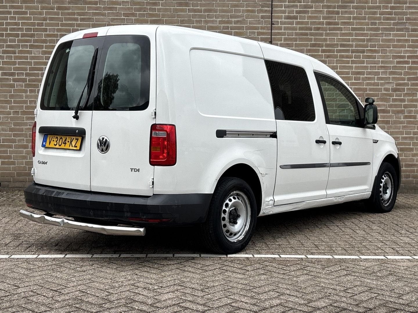 Volkswagen Caddy 2.0 TDI L2H1 BMT Maxi Easyline | € 3.950,-, Bedrijf, Parkeersensor, Te koop, Wit