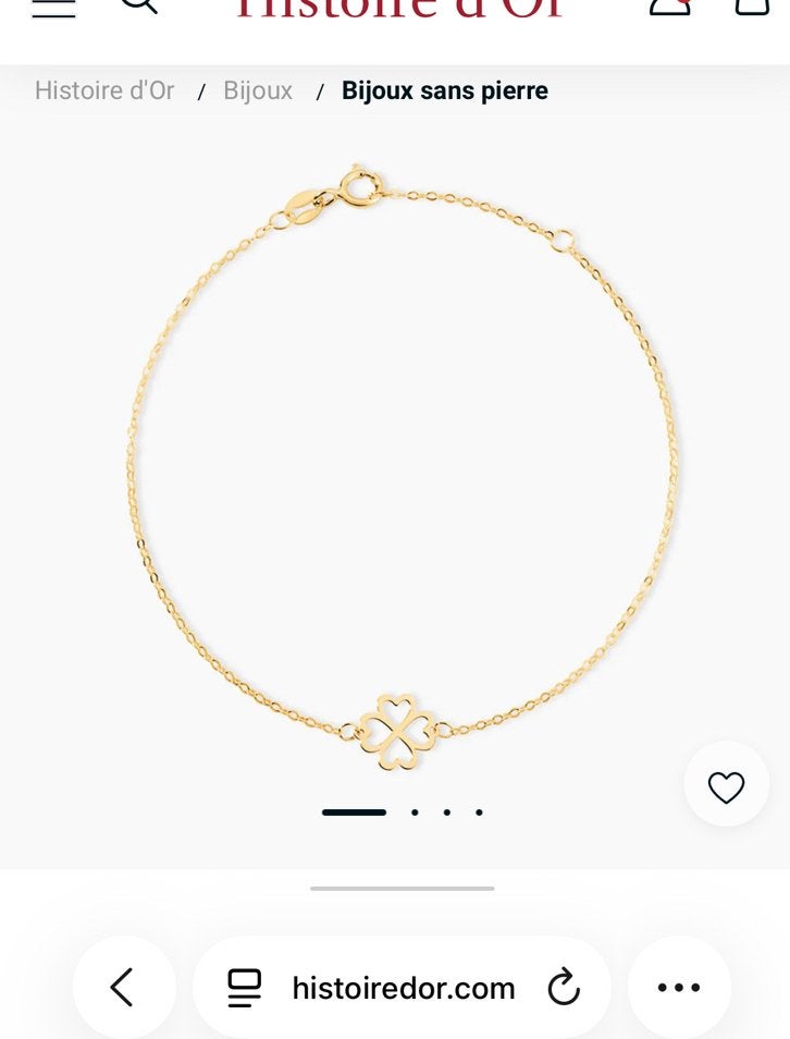 Bracelet or jaune, Handtassen en Accessoires, Horloges | Dames, Ophalen of Verzenden, Zo goed als nieuw, Goud, Goud