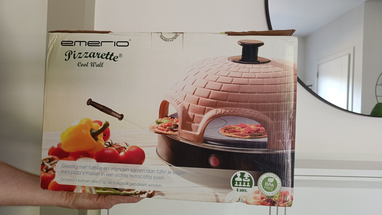 Pizzarette pizza oven, Ophalen