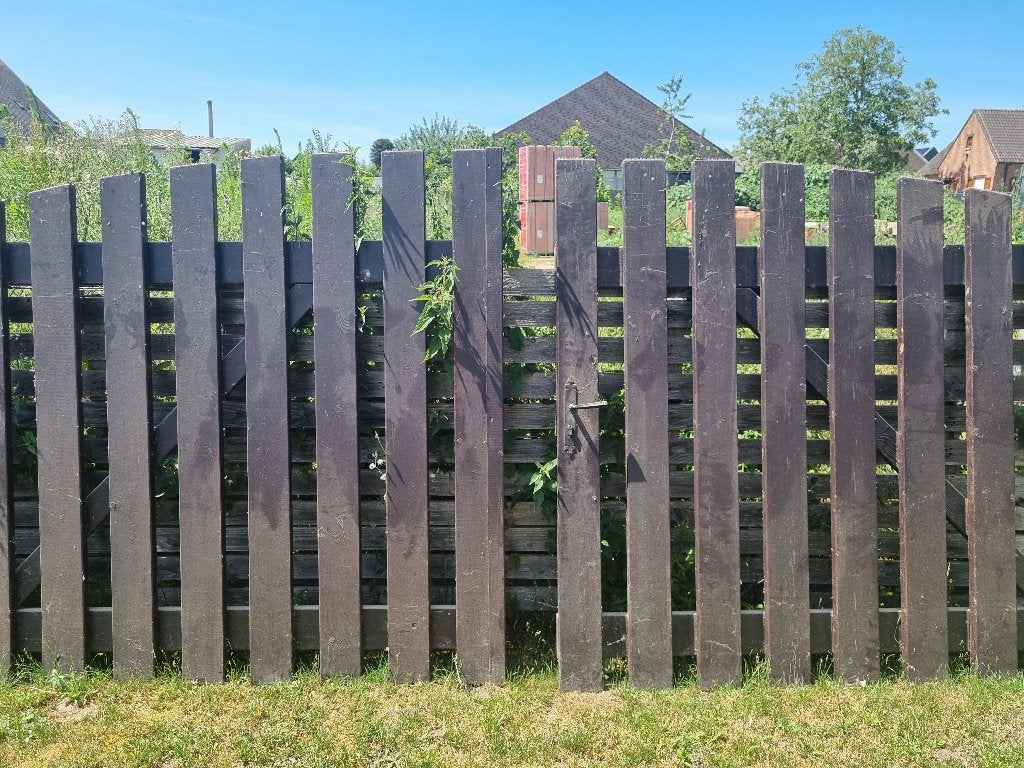Houten poort, Tuin en Terras, Ophalen, Gebruikt, 150 tot 200 cm, Hout