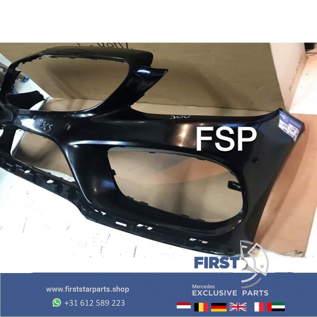 W205 AMG VOORBUMPER Mercedes C Klasse 2014-2018 ZWART ORIGIN, Utilisé, -, Avant, -