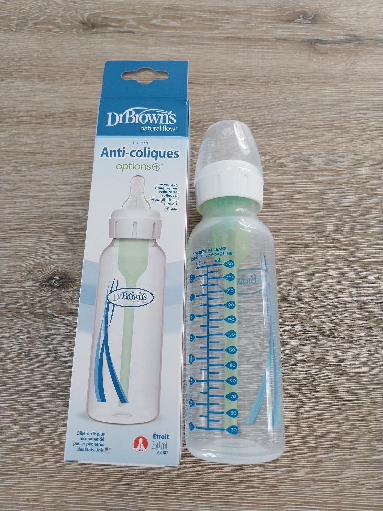 Dr. Brown's anti koliek 250ml fles smal met speen maat 1, Kinderen en Baby's, Ophalen, Nieuw, Overige typen