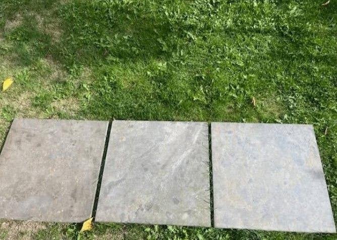 terrastegels Chinese hardsteen Bleustone, Ophalen, Zo goed als nieuw, Terrastegels, Natuursteen