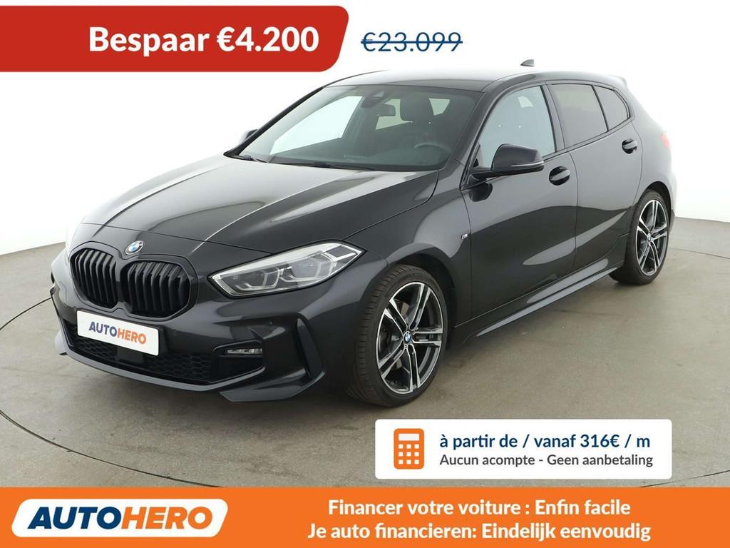 BMW 1 Serie 118 118i M Sport (bj 2021, automaat), Auto's, 1 Reeks, Gebruikt, 136 pk, Zwart