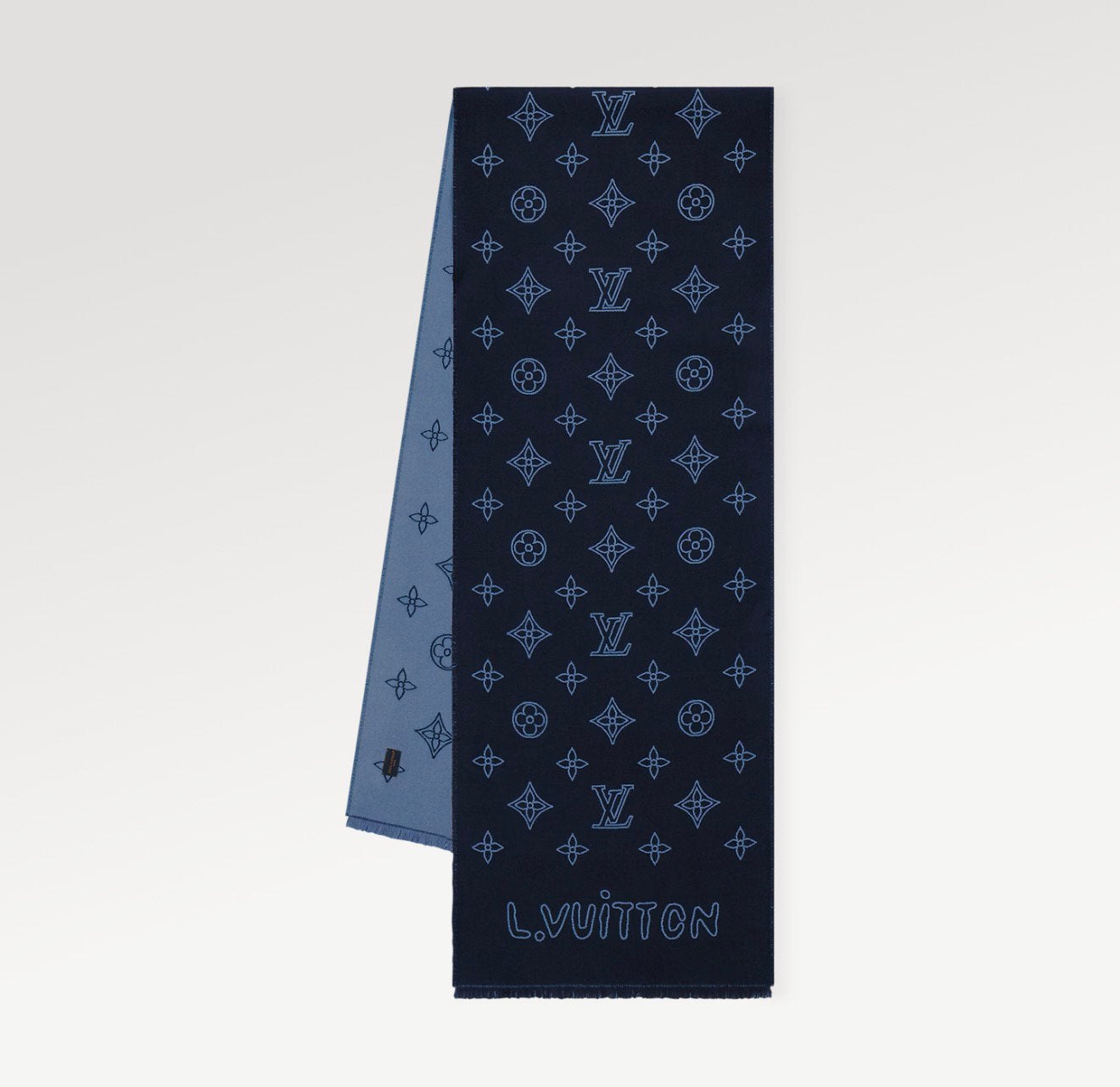 Sjaal Louis Vuitton blue monogram, Ophalen of Verzenden, Nieuw, Sjaal