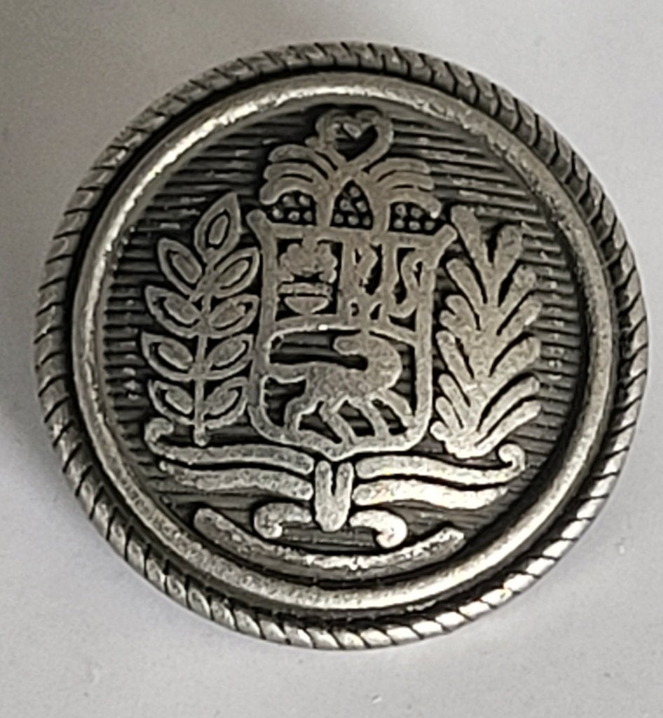 Oude militaria knoop, Verzamelen, Ophalen, Landmacht, Kleding of Schoenen