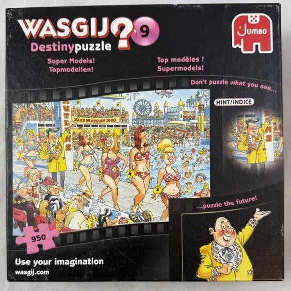 Puzzle de 950 pièces Jumbo Wasgij Destiny 9 top models, Envoi, 500 à 1500 pièces, Comme neuf, Puzzle