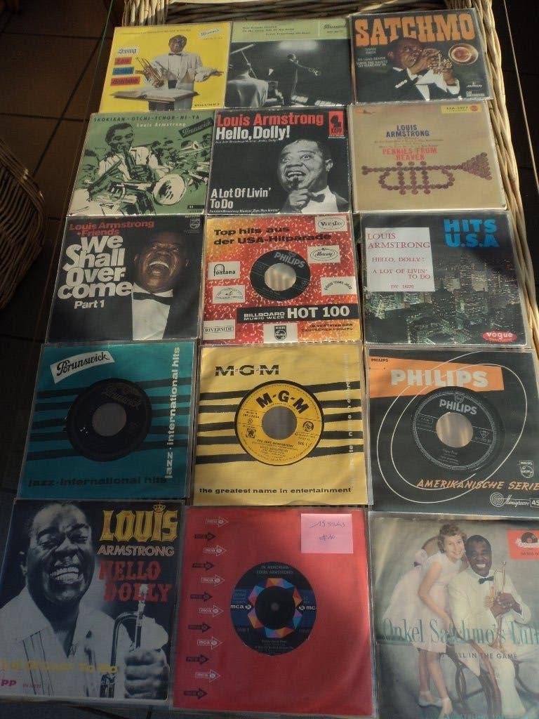 Lot de 15 pièces Louis Armstrong pour 10 euros !, CD & DVD, Vinyles | Jazz & Blues, Enlèvement ou Envoi, 7 inch, Utilisé, Housse de protection extérieure