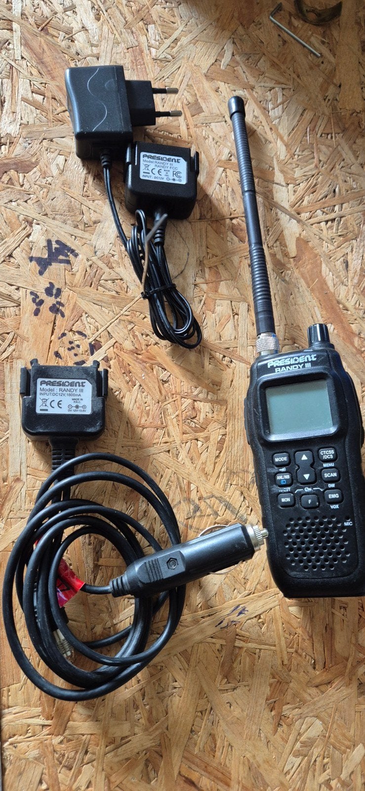 president Randy III robuuste 27mc Portofoon, Télécoms, Talkie-walkie ou Walkie-talkie, Fonction mains libres, Enlèvement ou Envoi
