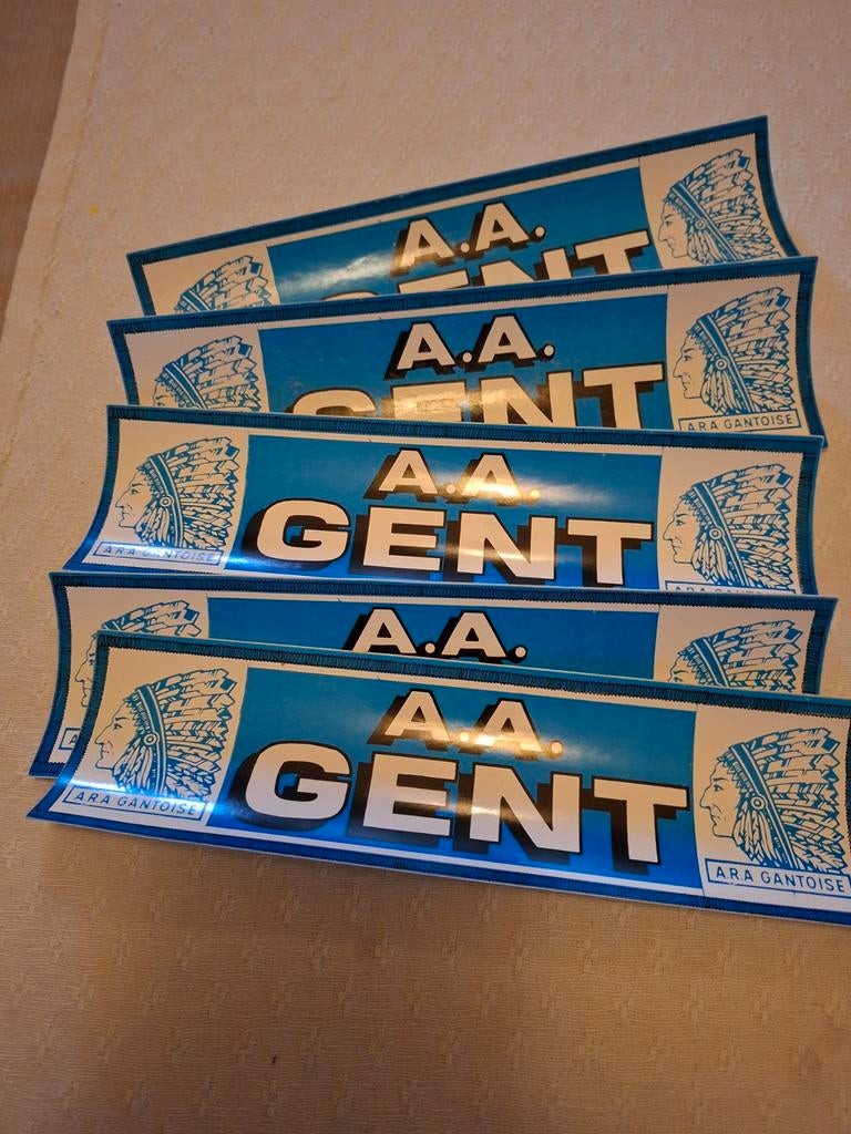 5 stickers AA GENT, Ophalen of Verzenden