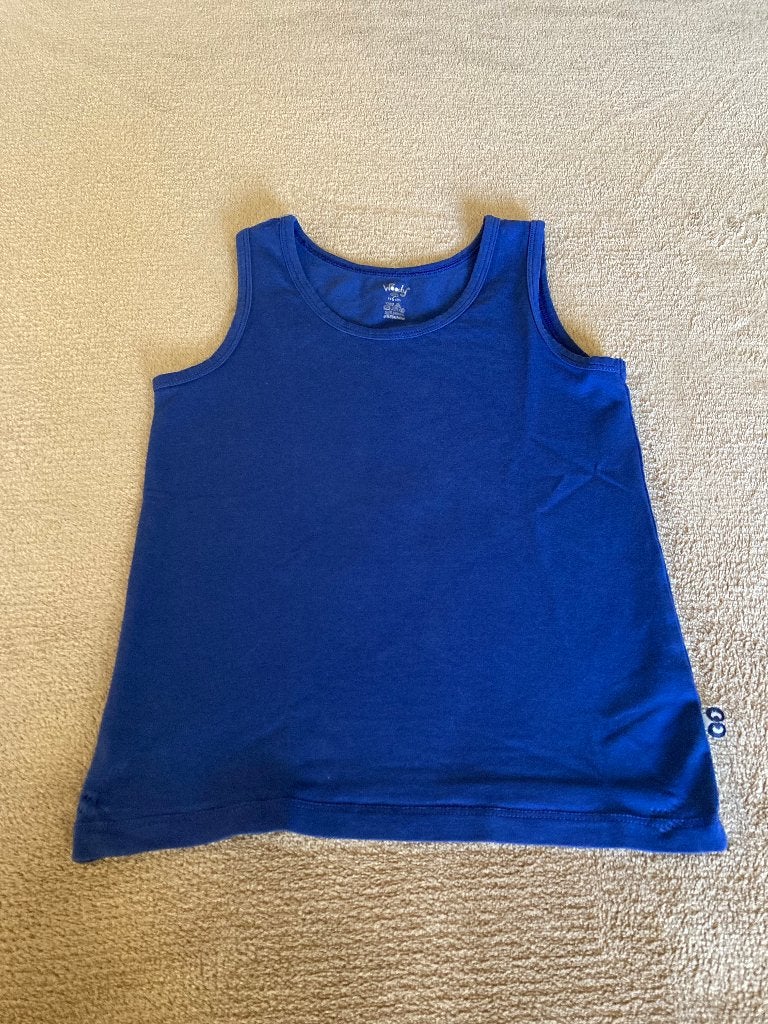 Donkerblauw onderhemdje zonder mouw, Woody, mt 116, 6, Nacht- of Onderkleding, Ophalen of Verzenden, Zo goed als nieuw, Jongen