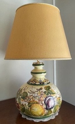 Belle lampe de table italienne, Maison & Meubles, Avec interrupteur, Comme neuf, Céramique, E27 (grand)