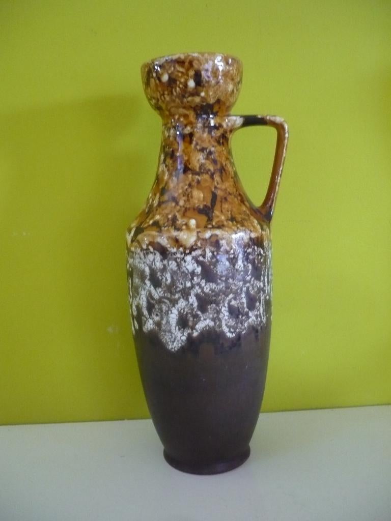 Knappe vintage fat lava vaas Dumler & Breiden Hohr W-Germany, Antiquités & Art, Antiquités | Vases, Enlèvement ou Envoi