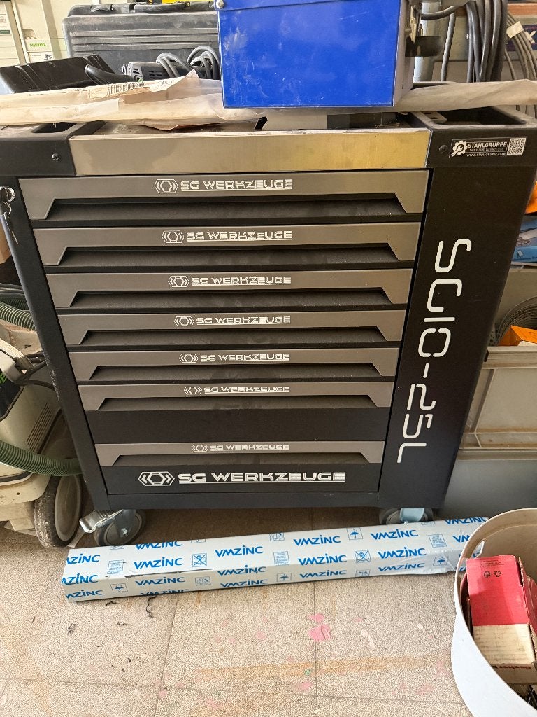 Nieuwe volledig gevulde gereedschapswagen, Doe-het-zelf en Bouw, Gereedschap | Handgereedschap, Ophalen, Nieuw, Gereedschapsset