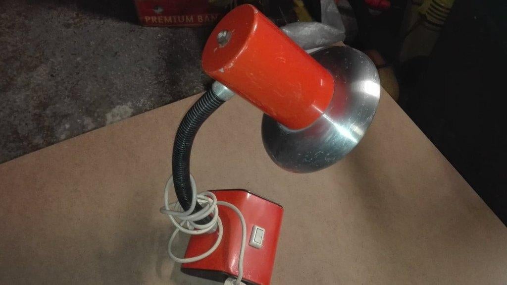 lampe vintage de bureau orange, Antiquités & Art, Enlèvement ou Envoi
