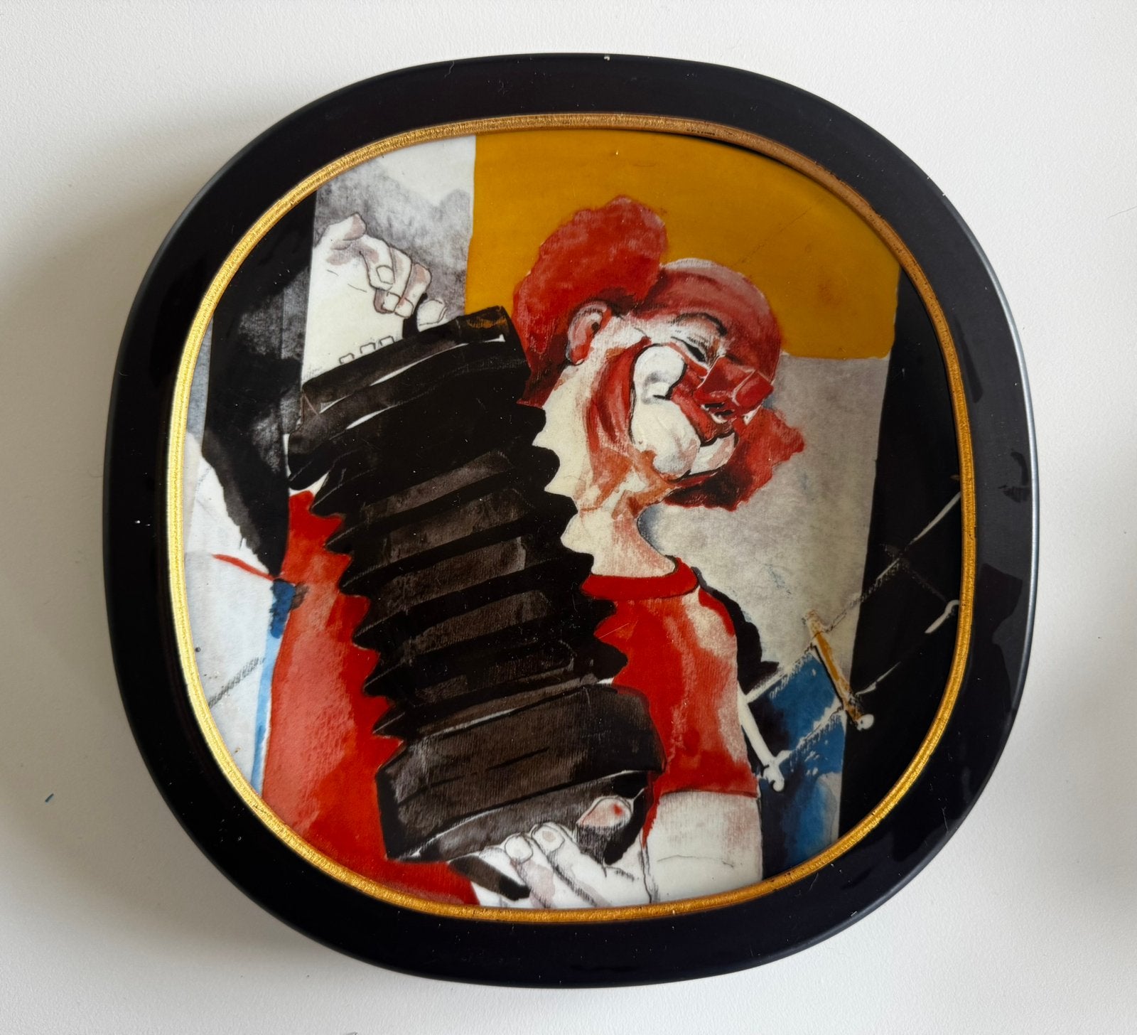 Assiette Porcelaine Collection Rolf Knie Charlie Rivel 1995, Collections, Enlèvement ou Envoi, Comme neuf, Porcelaine