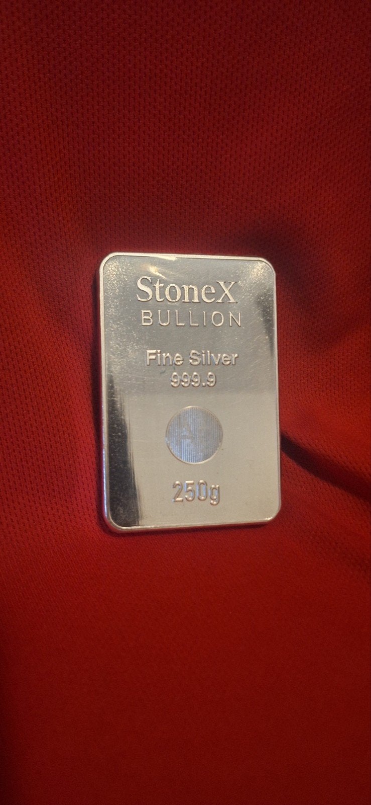 StoneX Bullion 250g Zilver baar 999.9 KC III, Verzenden, Zilver