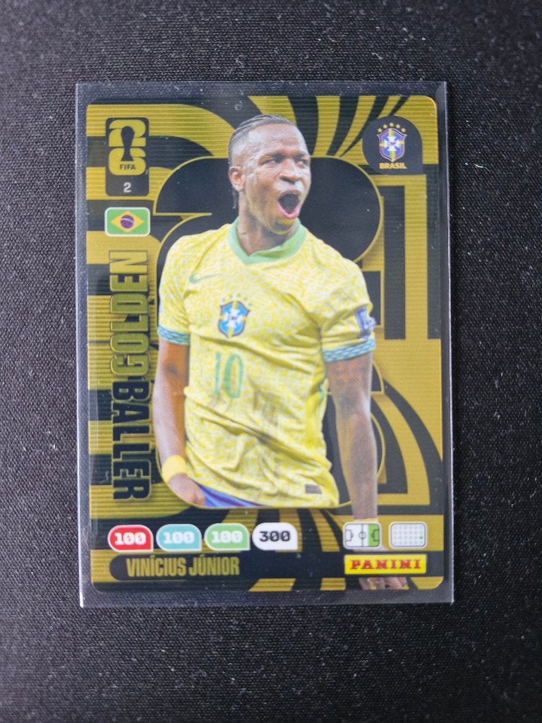 Golden Baller Vinicius Junior - Panini Adrenalyn XL WK 2026, Hobby en Vrije tijd, Ophalen of Verzenden, Nieuw, Plaatje