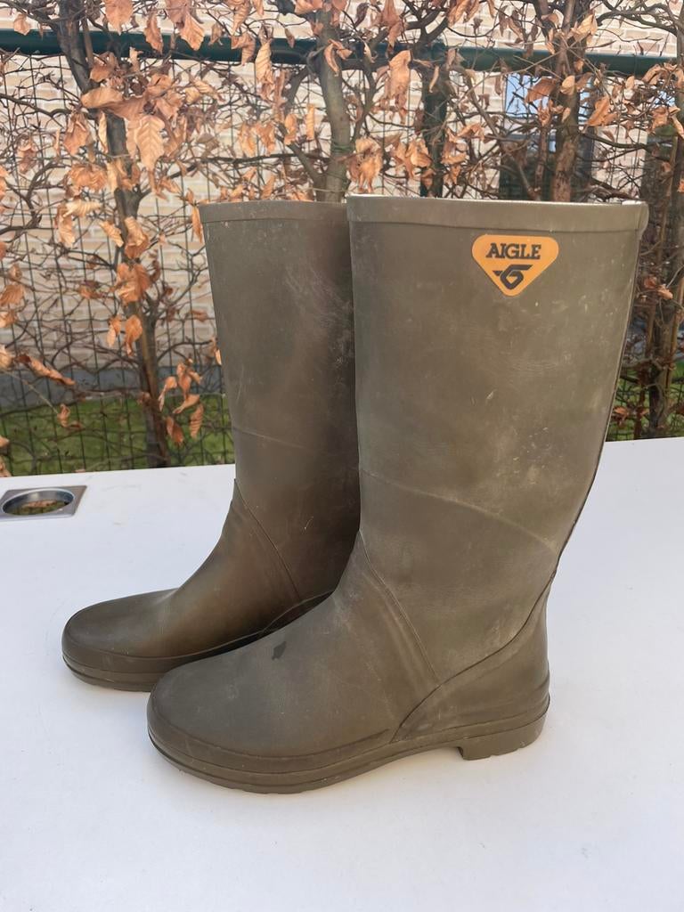 Rubber laarzen AIGLE, Tuin en Terras, Werkkleding, Ophalen of Verzenden, Zo goed als nieuw, Kinderen, Laarzen