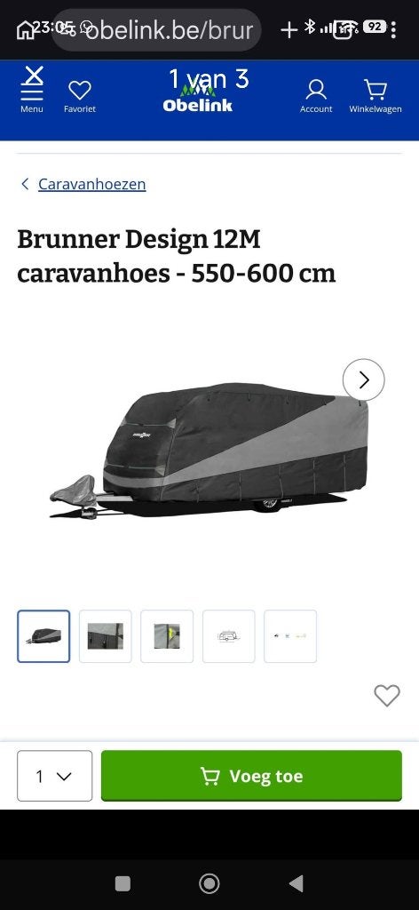 Caravan hoes brunner, Ophalen, Zo goed als nieuw
